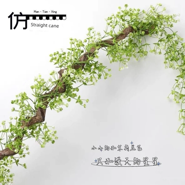 Yapay Çiçek Sarmaşığı - 1.7 m Gypsophila [Tek] - Resim 7