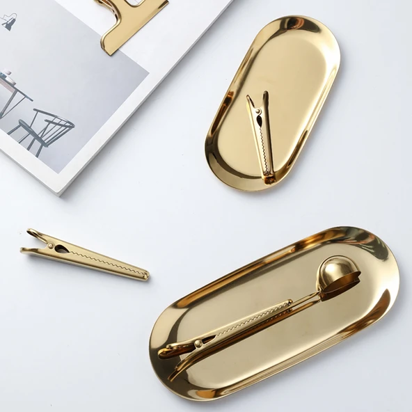Nordik Tarzı Aynalı Takı Saklama Tepsisi - Zhiya Gümüş Büyük Boy 23x9.4cm - 6