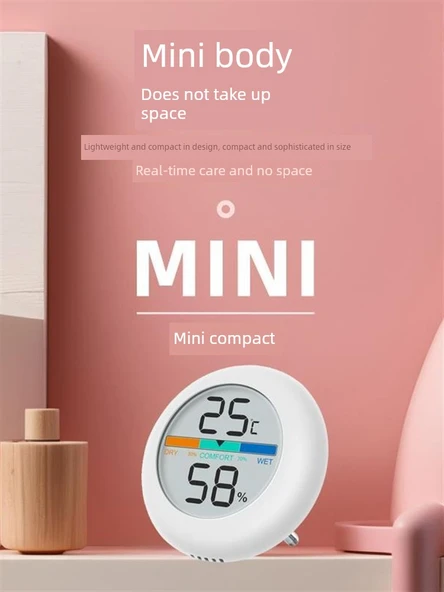 Akıllı Oda Termometresi - Düz Beyaz Minimalist - 5