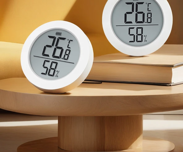 Yuvarlak Dijital Termometre Higrometre + Çift Gövde Kombinasyonu - Resim 11