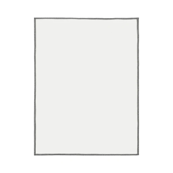 Hav Bırakmayan Bardak Bezi - Gri Kenarlı 40x60cm (1 Adet)