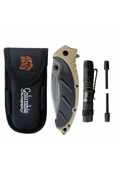 Tactical Set Fst-3070b Kum Çakı+fener