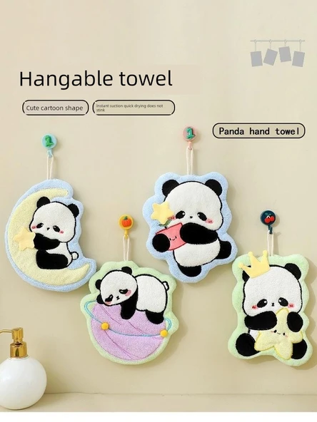 Sevimli Panda El Havlusu - 2'li Paket - Gezegen Panda - 2