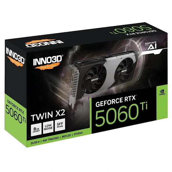 Inno3D RTX5060Ti Twin X2 N506T2-08D7-193075N 128 Bit GDDR7 8 GB Ekran Kartı - Resim 6