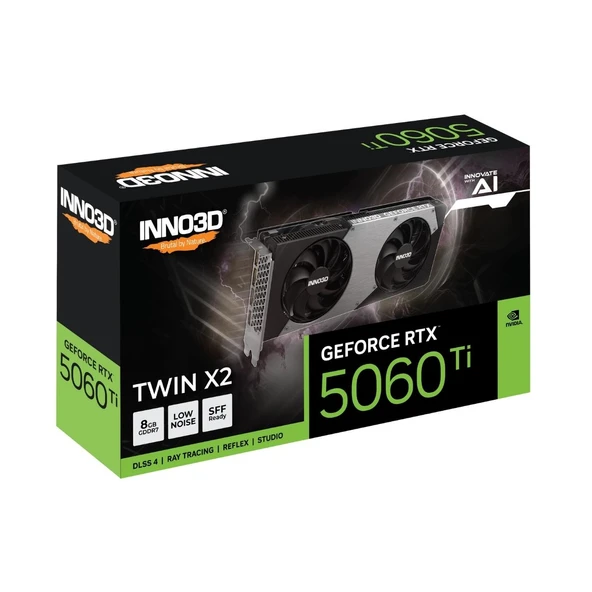 Inno3D RTX5060Ti Twin X2 N506T2-08D7-193075N 128 Bit GDDR7 8 GB Ekran Kartı - 3