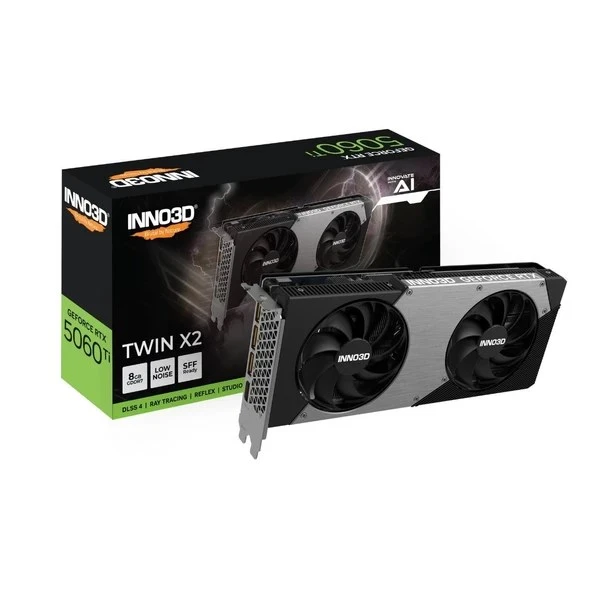 Inno3D RTX5060Ti Twin X2 N506T2-08D7-193075N 128 Bit GDDR7 8 GB Ekran Kartı