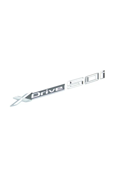 Araba etiketi Xdrive 50i Bagaj Yazısı Krom 51147248191