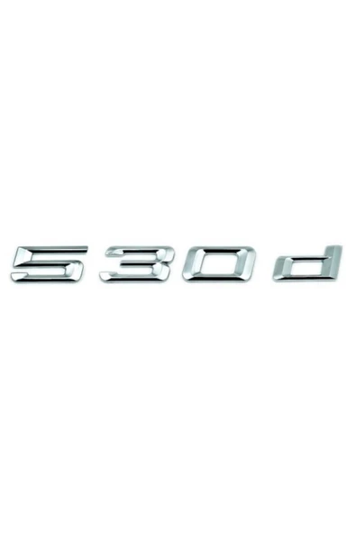 KARparts Bmw 5 Serisi E39 E60 F10 G30 530d Bagaj Yazısı Krom (16cm) 51147219547 - 2