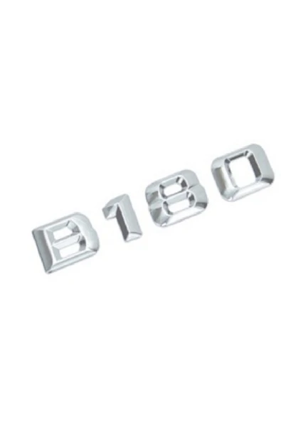 Araba etiketi W246 B180 Bagaj Yazısı Krom 2468170016 - 3