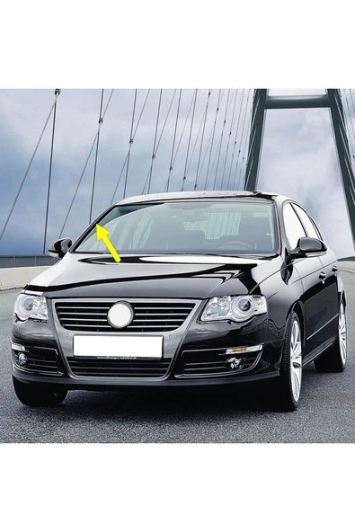 Bisra VW Passat B6 2006-2011 Uyumlu Ön Cam Sağ Direk Su Tutma Çıtası 3C0854328A
