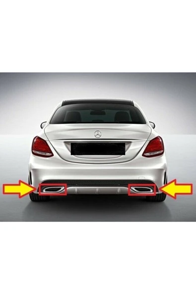 ALPEROTOMOTİV Mercedes W205 Egzoz Ucu Çerçevesi Sağ Sol 2058852221 2058852321