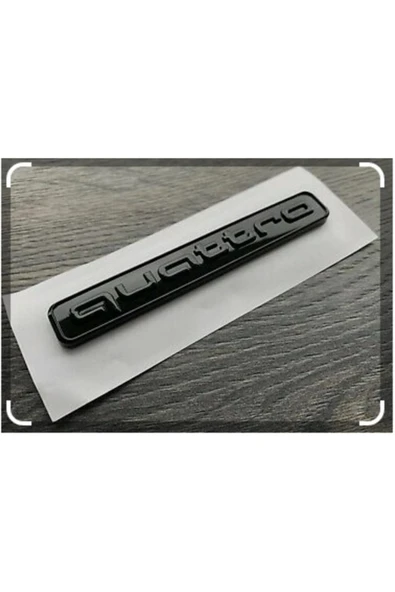 KARparts - Yazı Quattro Siyah 95mm 8h0853737