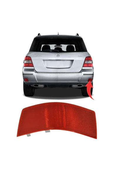 gkl Mercedes Glk X204 Arka Tampon Reflektörü Sağ 2008-2012 2048200274
