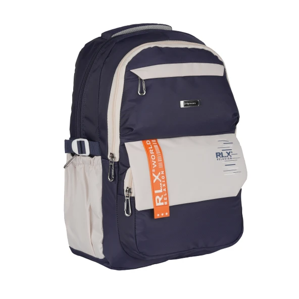 Relaxion Lacivert 2059 Su Geçirmez Astarlı Kumaş Sırt Çantası
