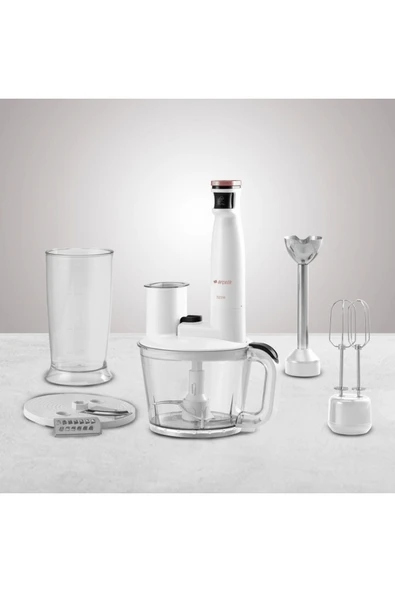 Arçelik 4'lü Cam Beyaz Resital Set - 3