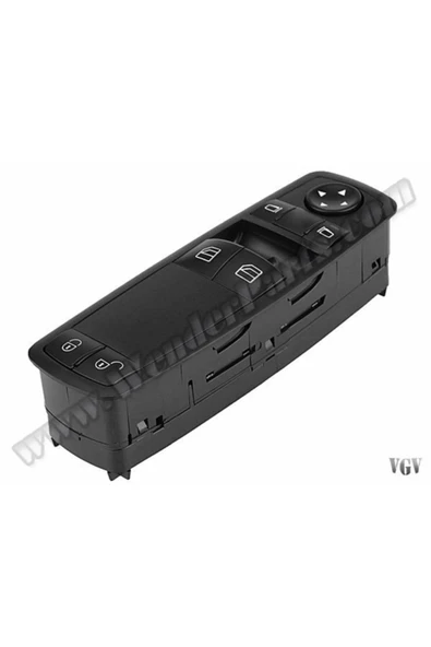 Parçanbu Cam Düğmesi W169 W245 Ön Sol; Siyah (ön Kapılar; Katlamalı Ayn