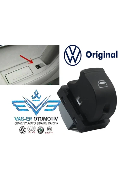 OEM Audi A3 2009-2012 Ön Sağ Cam Açma Kapama Düğmesi Tuşu 4f0959855a Uyumlu - 3
