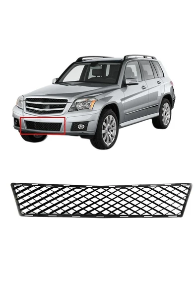 gkl Mercedes GLK X204 Ön Tampon Orta Izgara 2010-2012 2048851723
