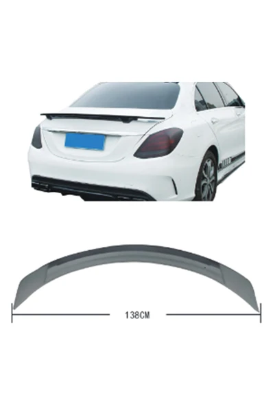 frohe Mercedes W205 Bagaj Spoyleri, RT Style, M A2057909990 Uyumlu