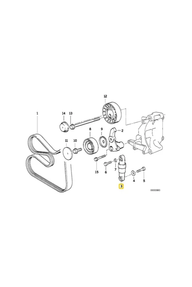 KARparts Bmw E34 Ve E36 M42 Ve M43 Motor V Kayış Gergi Pistonu 11281247051