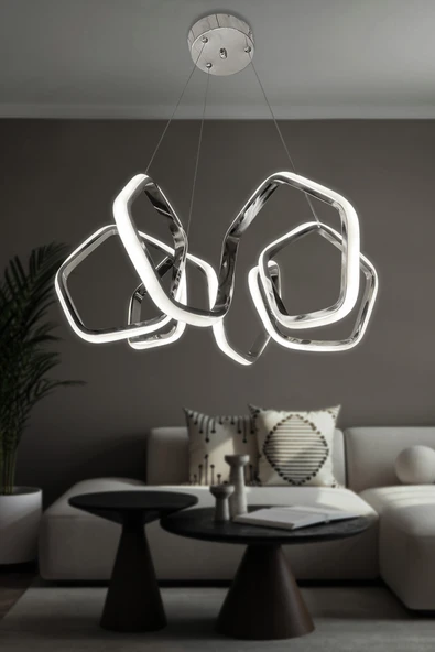 Kıvrım Köşeli Sarkıt Led Avize - 10