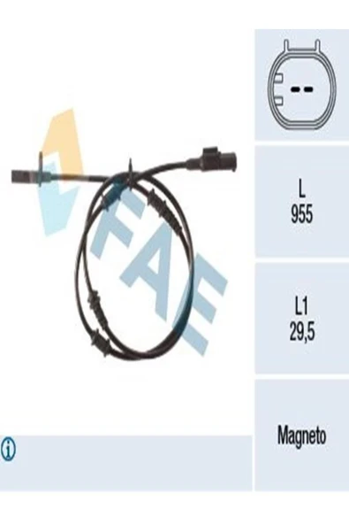 FAE 78501 Abs Sensoru On X156 13- W176 13-18 C117 13-19 W246 12-18 2465402510 (WF189425)