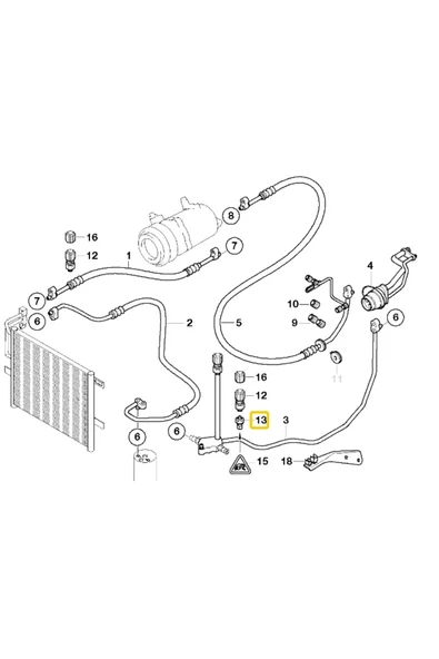 Heropar Bmw Ve Mini Hella Klima Basınç Müşürü 64539181464 - 4