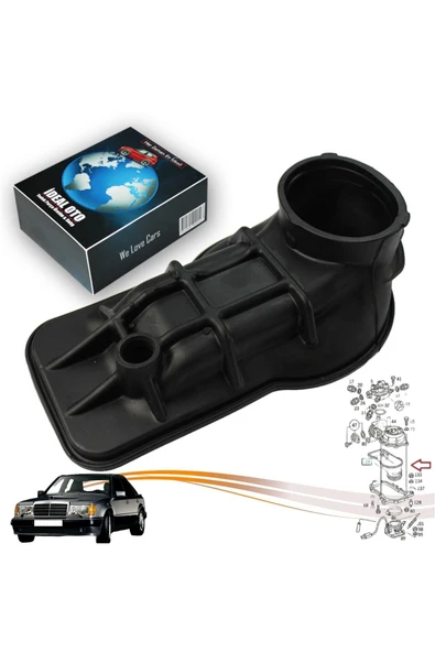 İDEAL OTOMOTİV Mercedes W124 M102 Motor İçin 1 Adet Ördek Lastiği / Enjeksiyonlu Hava Akış Ölçer Contası 1021410990
