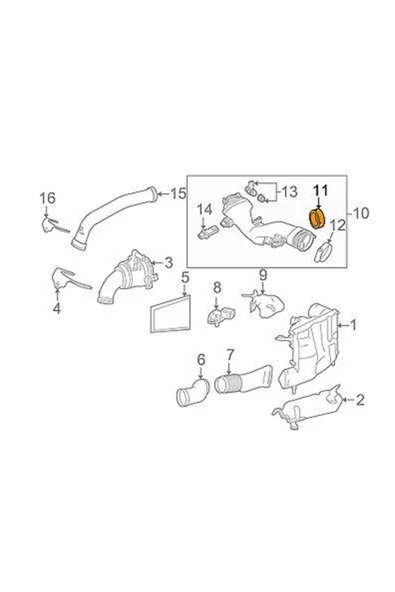 Bimbo Otomotiv 6420940080 W164 251 Kelebek Boğaz Lastiği Om642 - 2