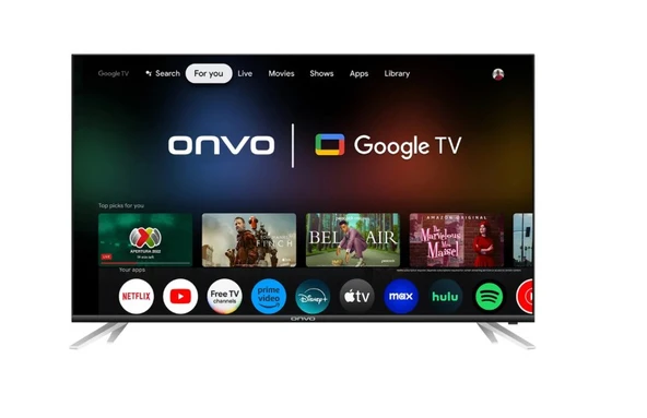 Onvo 55OVF9001UQ 4K Ultra HD 55" 140 Ekran Uydu Alıcılı Google Smart QLED TV