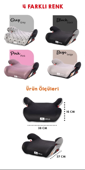 Lorelli Sirius Fix İsofix Çocuk Yükseltici - 7