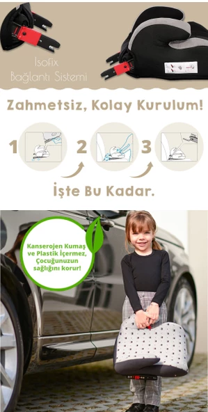 Lorelli Sirius Fix İsofix Çocuk Yükseltici - 6