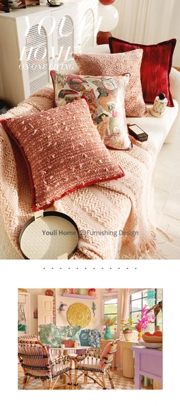 Krem Beyaz Kapitone Yastık Kılıfı - İçbükey-Dışbükey Dikdörtgen 30x50cm - Sadece Kılıf - 8