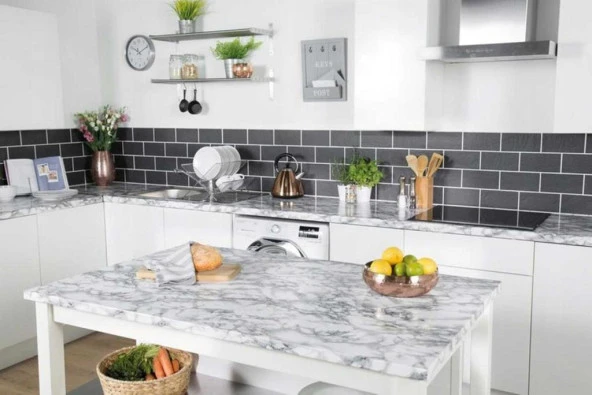 D-c-fix 446-0047 Kendinden Yapışkanlı Mermer Desen Folyo (45cm x 2mt) - Resim 7