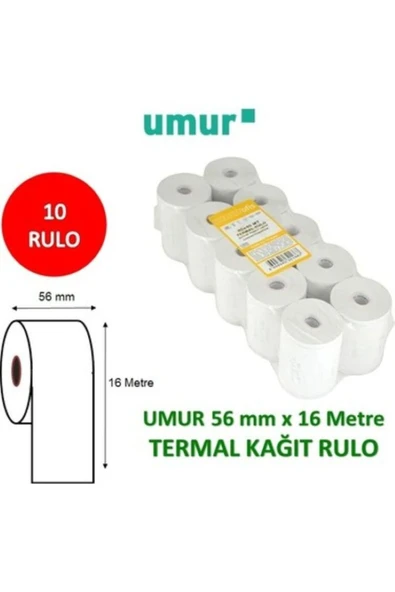 Umur Pos Rulosu 56 mm x 16 m 48 g 10'lu Paket
