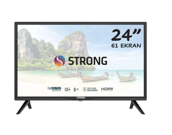 Strong MS24EC2000 HD 24" 61 Ekran Uydu Alıcılı LED TV