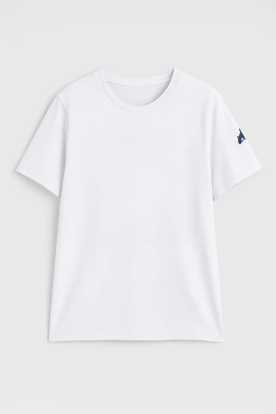 Erkek Bisiklet Yaka Basic Düz Kısa Kollu Gri T-shirt - 2