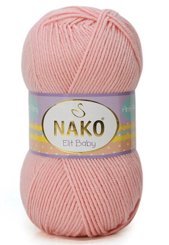 Nako Elit Baby Örgü Bebe İpi 6165 Pudra