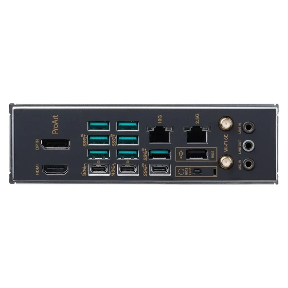 Asus Proart X670E-Creator Wıfı Amd X670 Am5 Ddr5 6400 2Xusb4(Thunderbolt) Hdmı 4X M2 Usb3.2 Wifi 6E Aura Rgb 10Gbit + 2.5Gbit Lan Atx Anakart       - Sıfır - 2