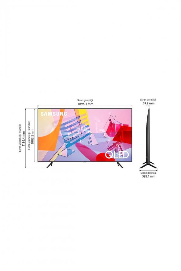 Samsung QE-50Q60T 4K Ultra HD 50" 127 Ekran Uydu Alıcılı Smart QLED Televizyon - 4
