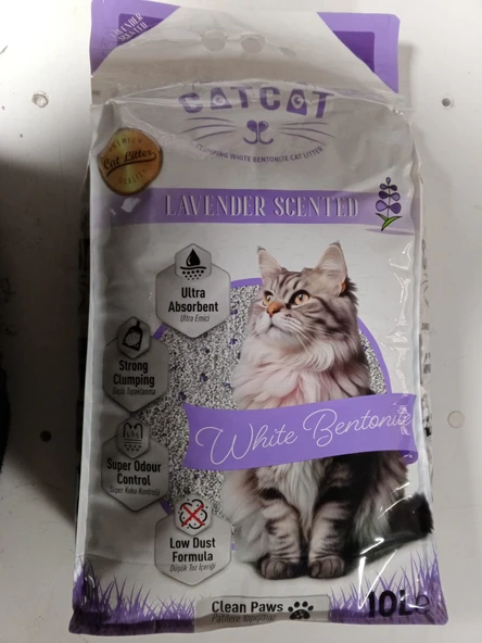 CatCat Lavanta Kokulu Kedi kumu 10 L, Orijinal Paket