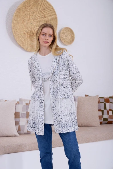 DANTEL DETAYLI DESENLİ TAKIM - 2