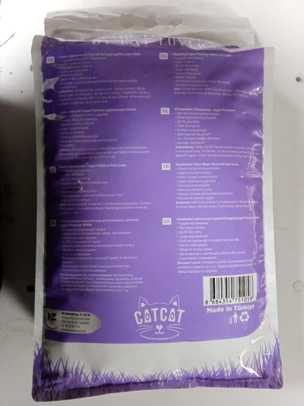 CatCat Lavanta Kokulu Kedi kumu 10 L, Orijinal Paket - 2