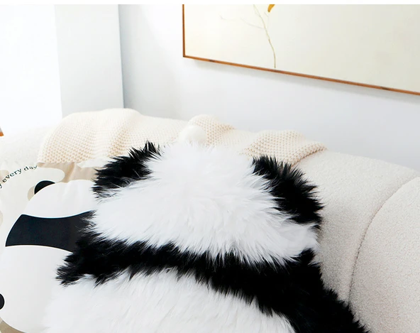 Peluş Toplu Sarı Panda Yastık Kılıfı 45x45 - Kılıf + İç Dolgu - 11