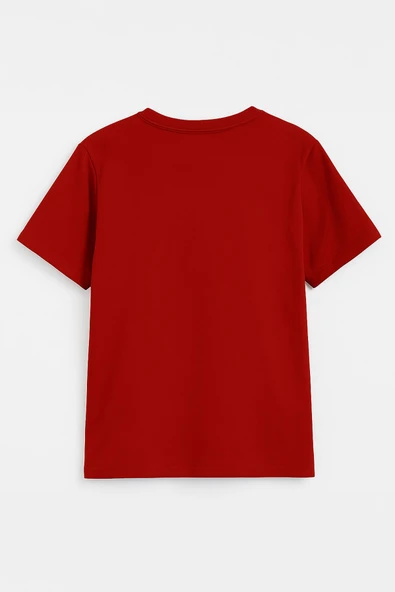 Kadın Bisiklet Yaka %100 Pamuk Helikopter Baskılı Kısa Kollu T-Shirt - Resim 5