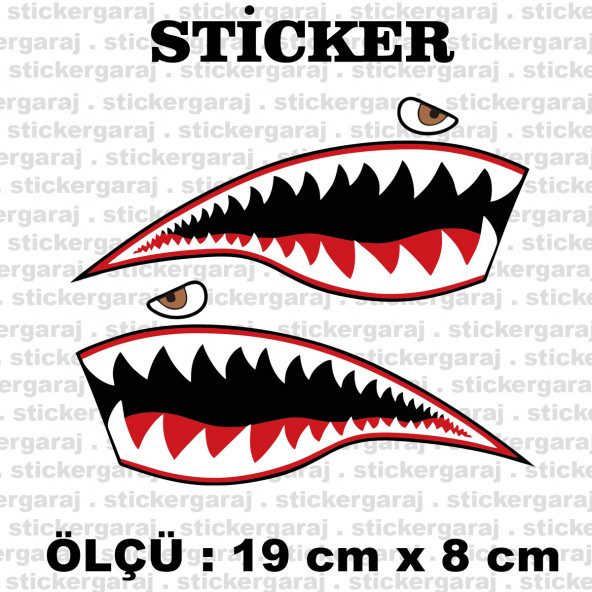 saldırgan köpek balığı dişi gözlü  sticker otomobil motosiklet kask cam araba sticker etiketleri