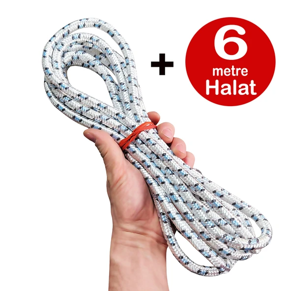 Büyük Boy Hamak Çift Katlı Kalın Sağlam Örme İpli File Salıncak 110cmx200cm (Ürün Rengi Değişkenlik Gösterir) - 5