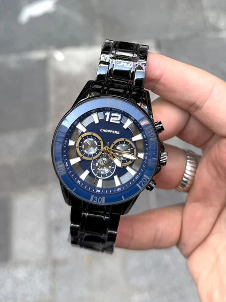 Choppers Siyah Renkli Erkek Kol Saati - Modern ve Fonksiyonel Tasarım