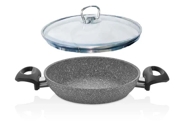 Granit Sahan 22 CM Sahan Cam Kapaklı