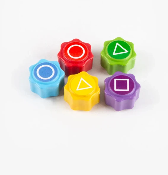 Squid Game Karakter Kalamar Maske 5 Taş Seti Renkli Gonggi Taş - 2